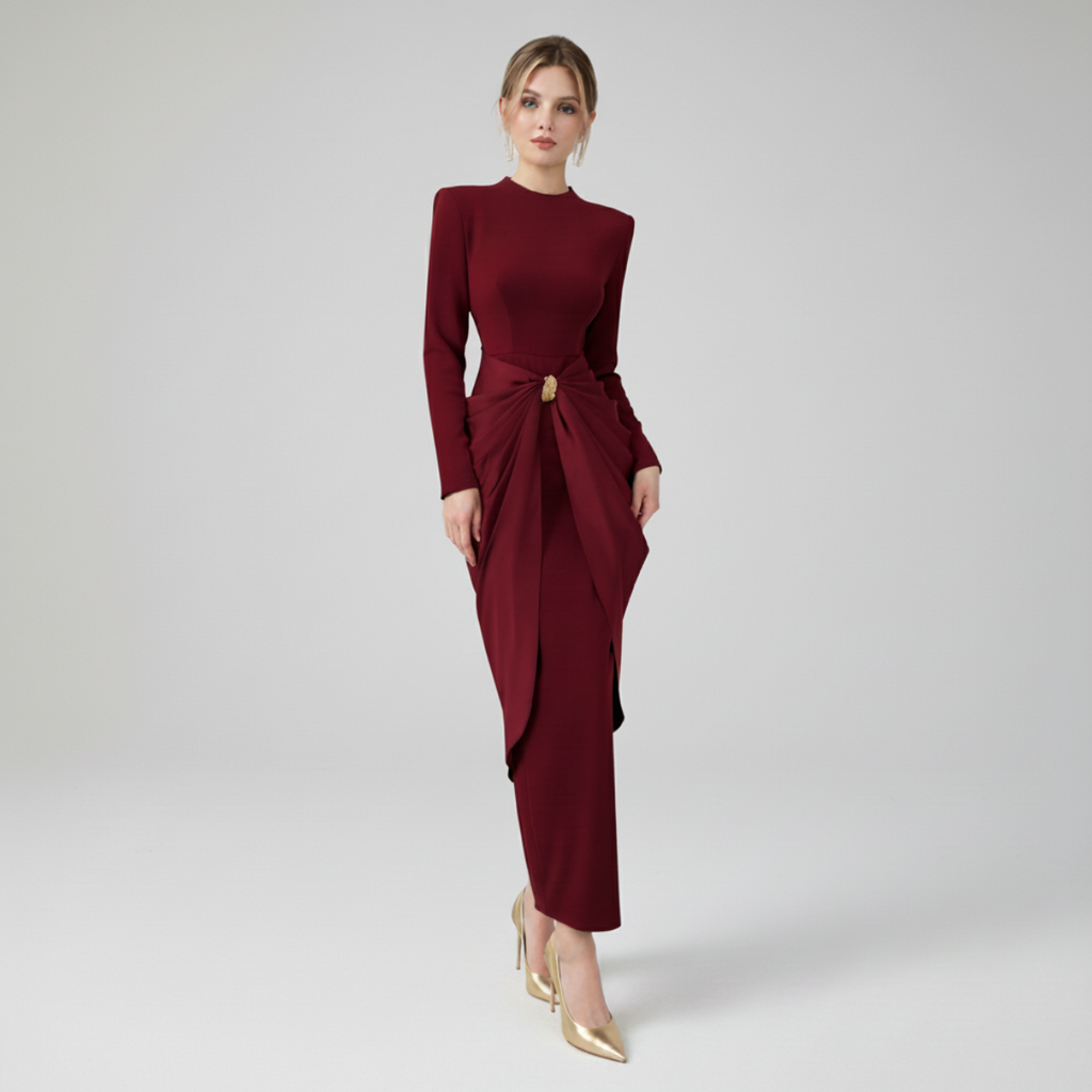 Caterina Draped Dress