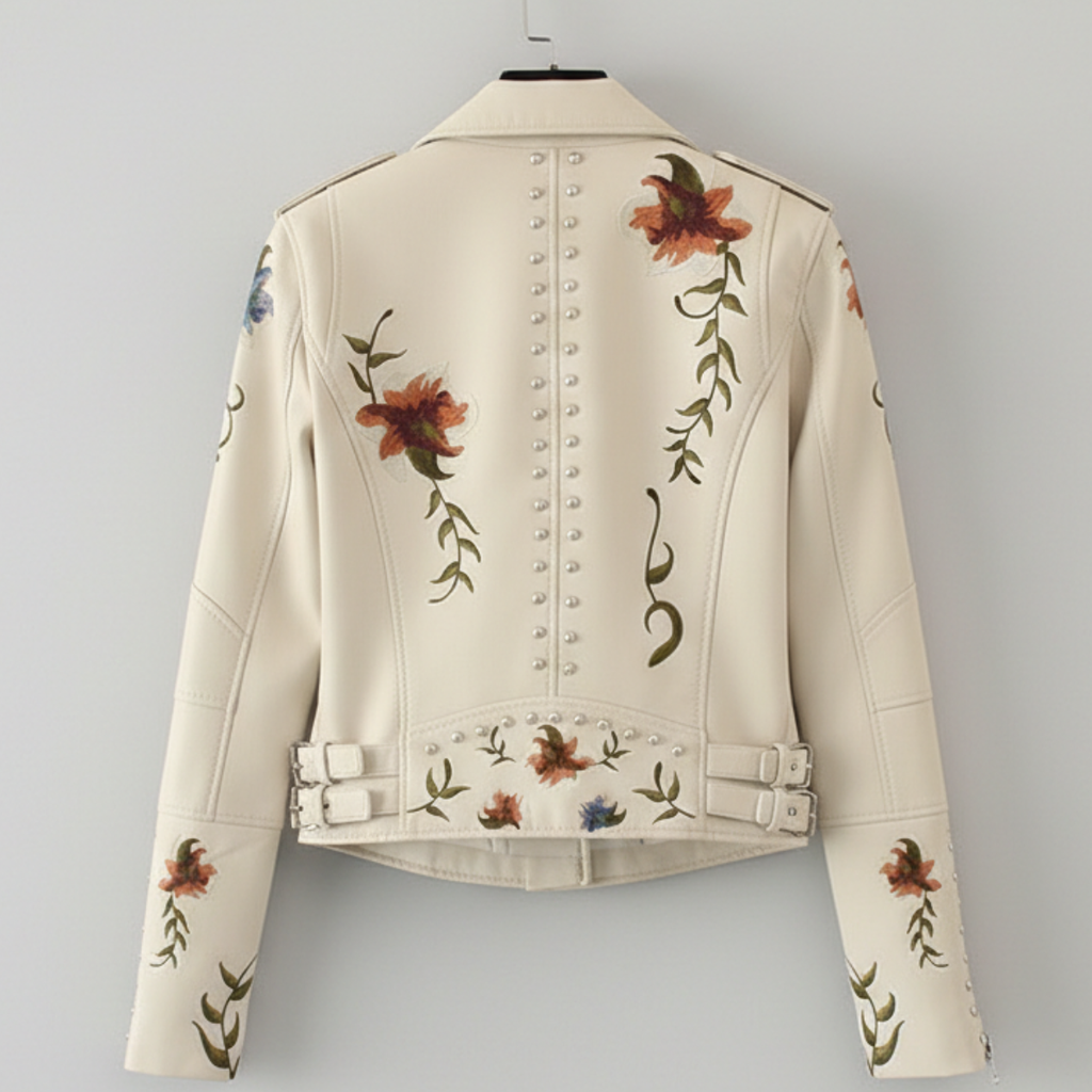Anastasia Leather Flower Jacket