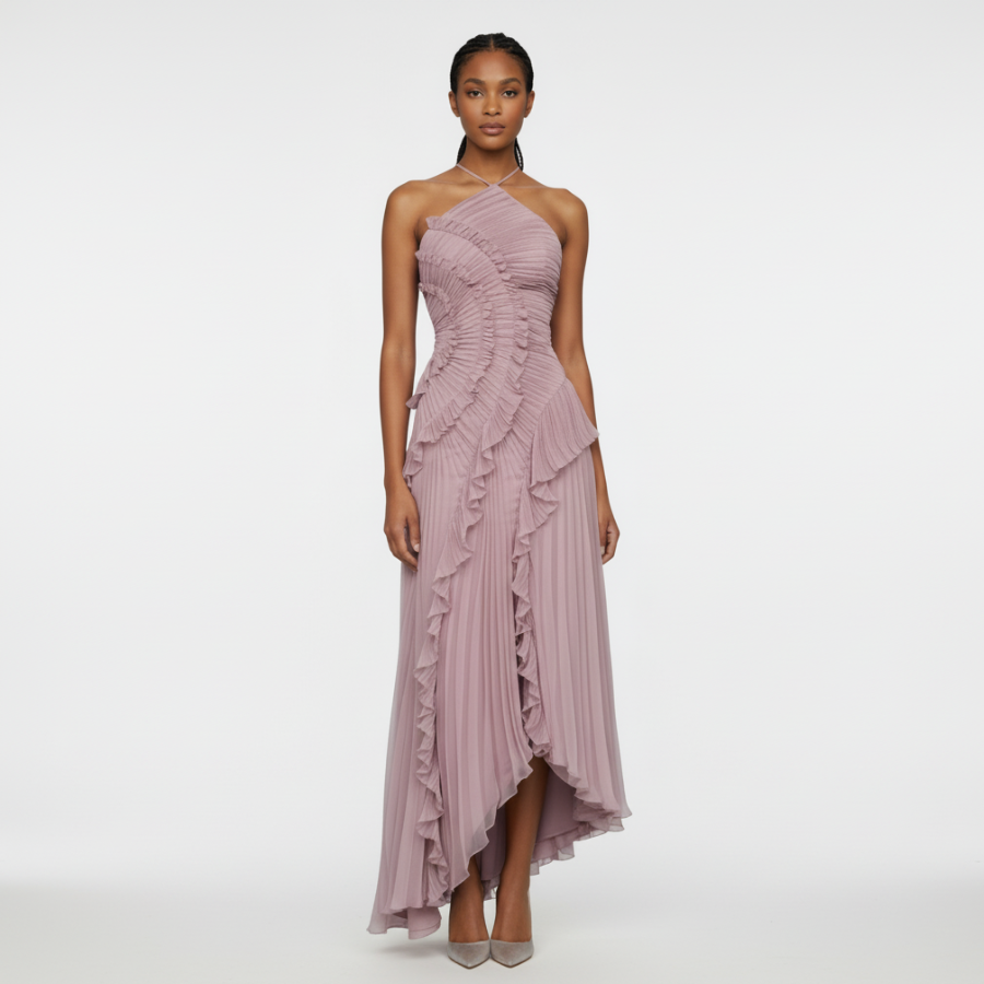 Pearla Pleated Gown