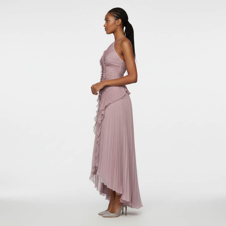 Pearla Pleated Gown