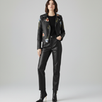 Anastasia Leather Flower Jacket