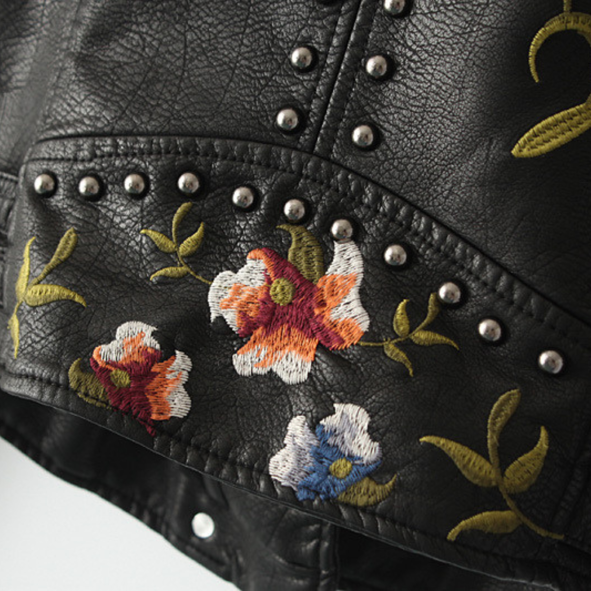 Anastasia Leather Flower Jacket