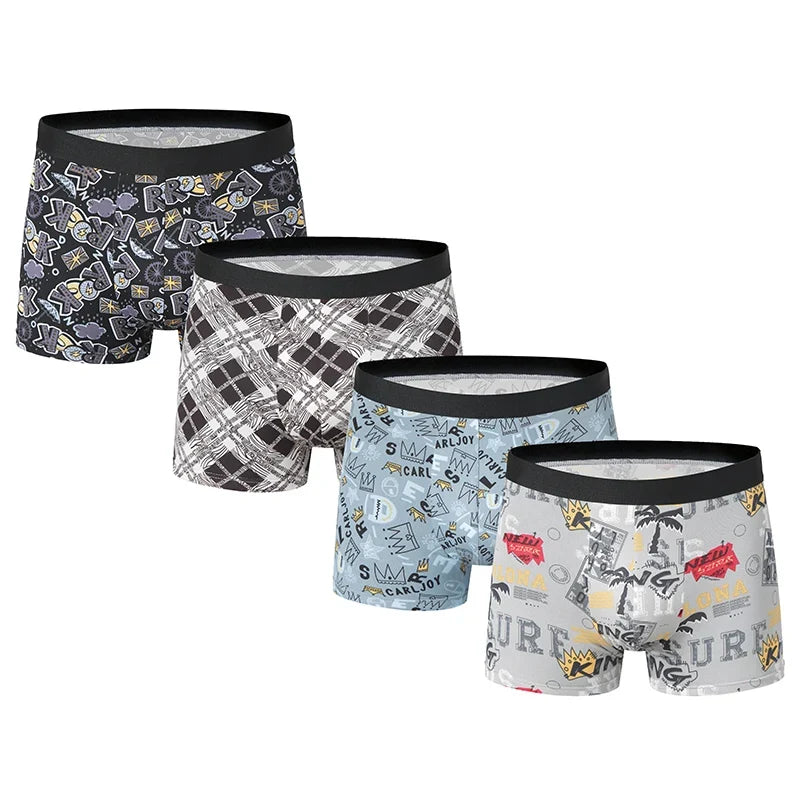 LUVINCE | 4-piece Premium Breathable Crotch Boxers