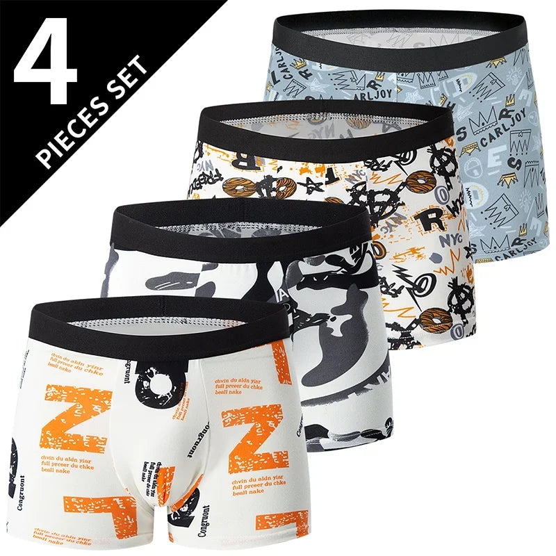 LUVINCE | 4-piece Premium Breathable Crotch Boxers