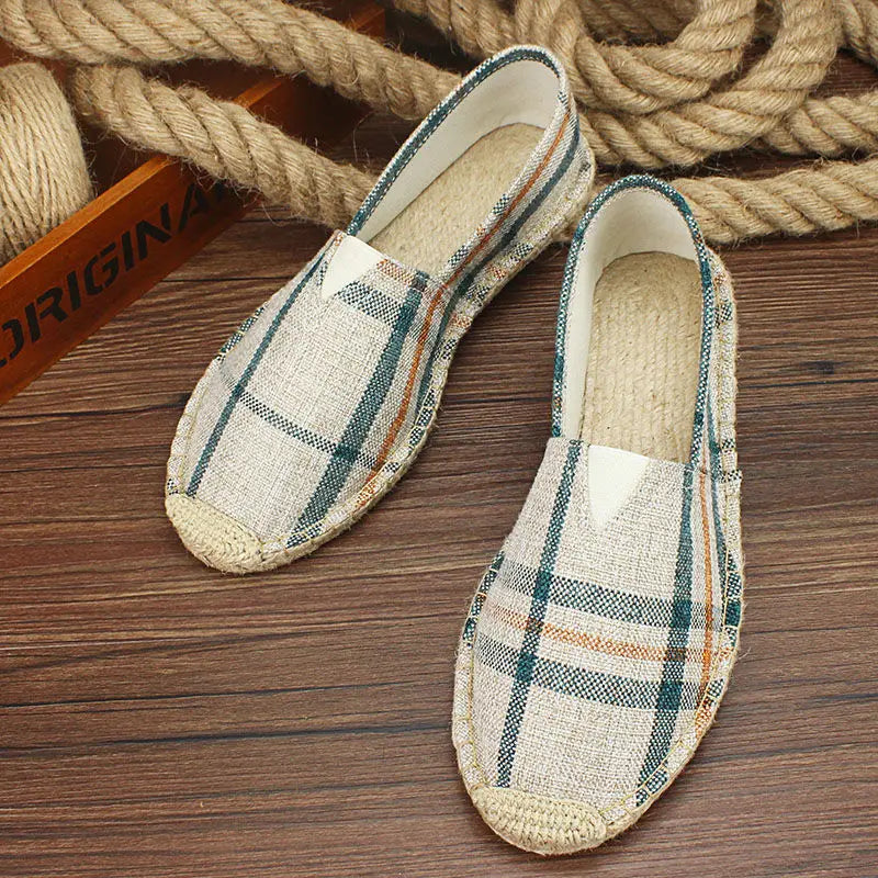 Luvince |  Slip-On Hemp Flat Shoes