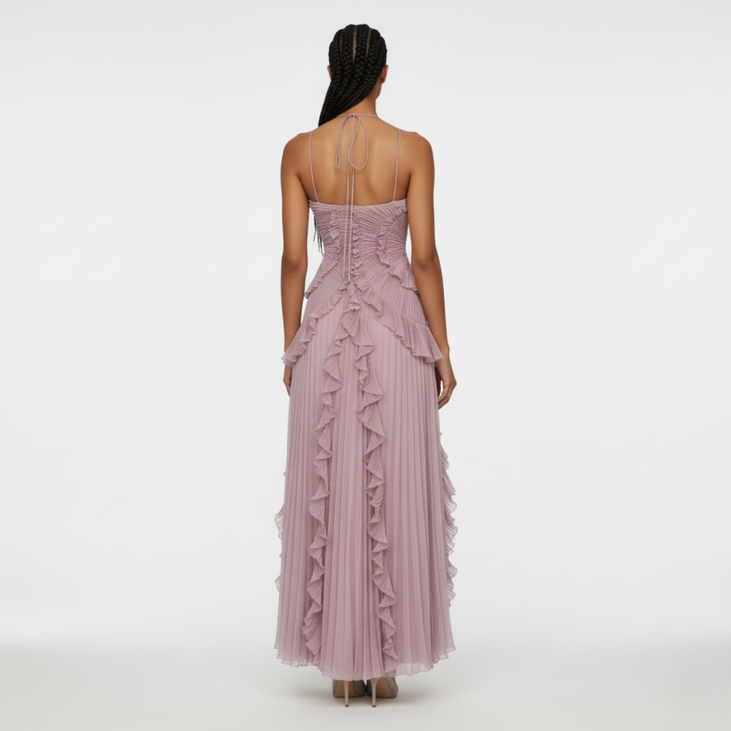 Pearla Pleated Gown
