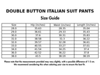 Double Button Italian Suit Pants